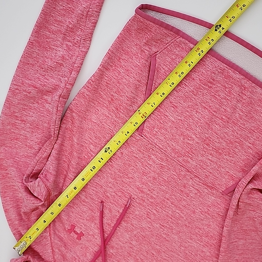 Under Armour Cold Gear Storm 1 Heathered Pink Hoodie Pocket Size S - Picture 14 of 14